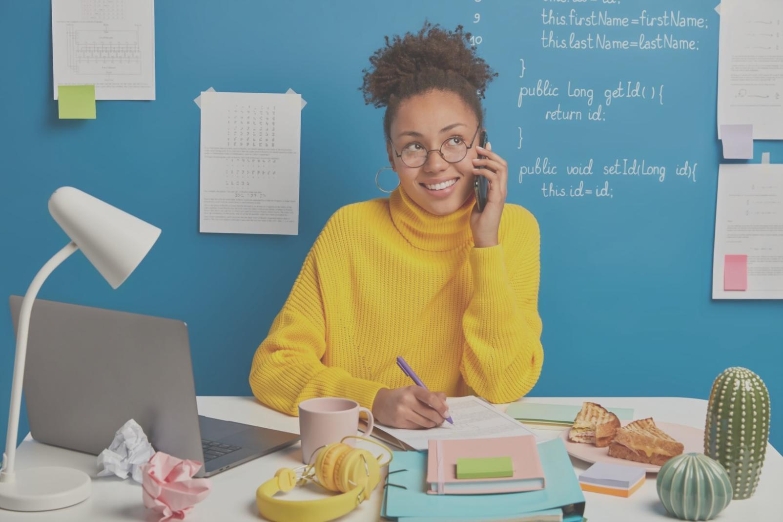 Professional workspace showcasing search optimization environment